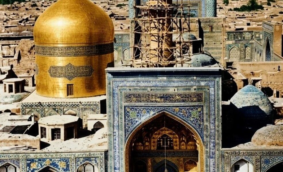 تصاویر بازسازی شده از عکس های قدیمی حرم امام رضا (ع)