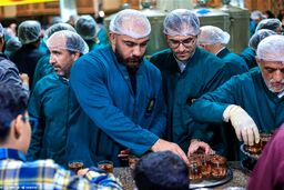 حضور اعضای تیم ملی کشتی آزاد در حرم مطهر رضوی